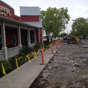 Concrete parking lot repair