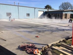 Concrete parking lot paving 1 commercial concrete contractor in kansas city | k&e flatwork