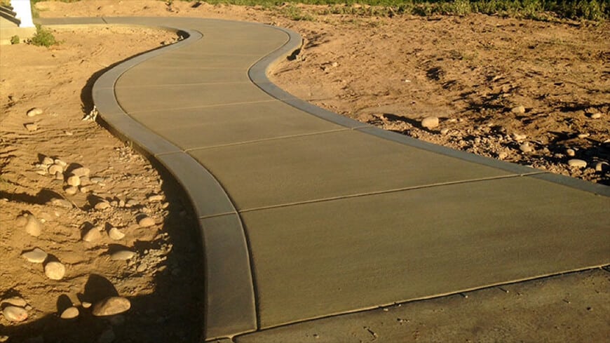 Poured Concrete Sidewalk