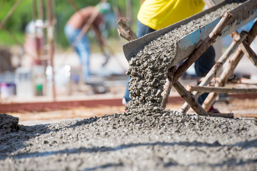 Pouring-concrete