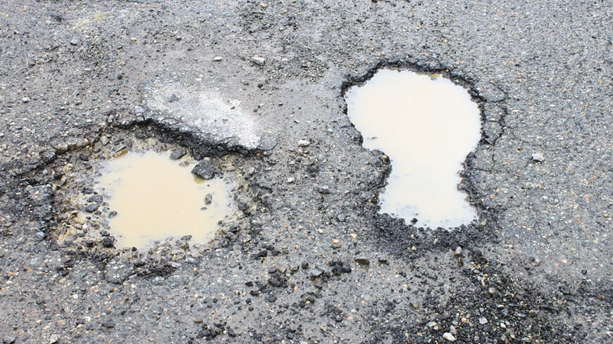 potholes