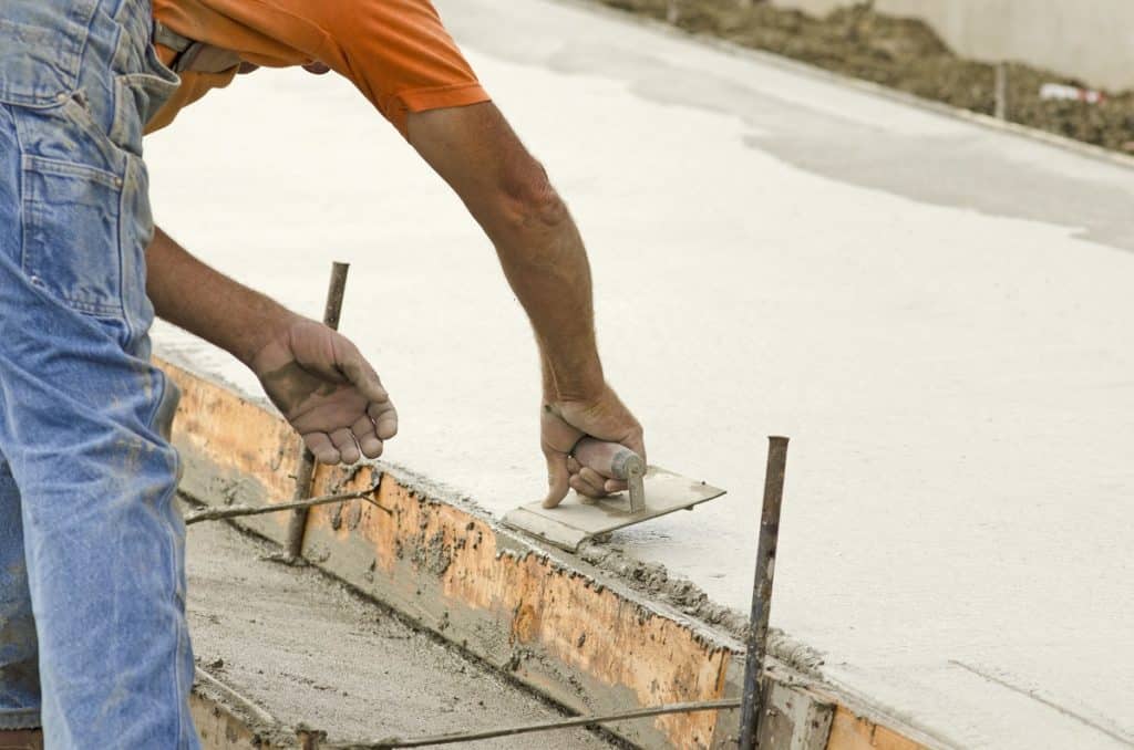 Construction of sidewalk