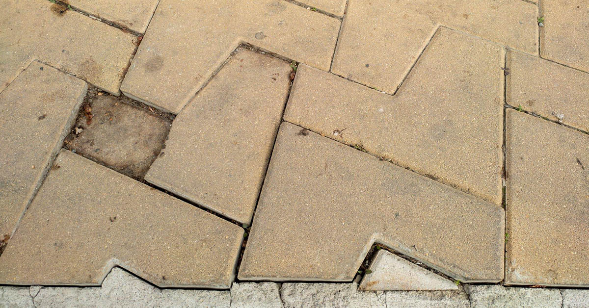 Concrete pavers and stamped concrete