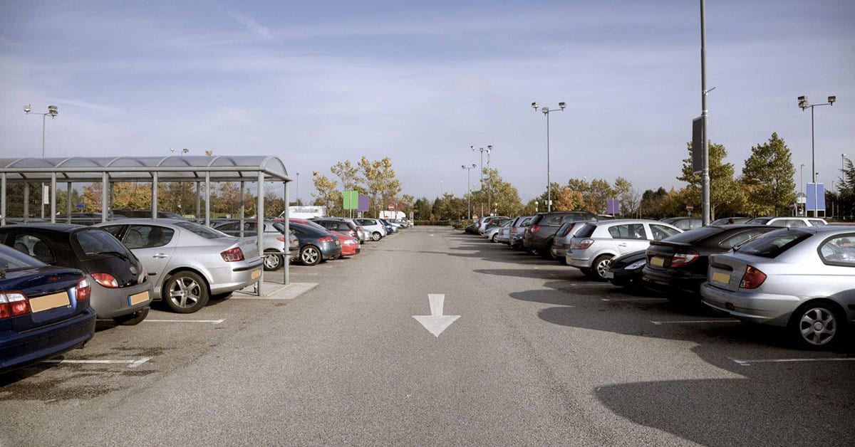 Summer Heat Concrete Parking Lots